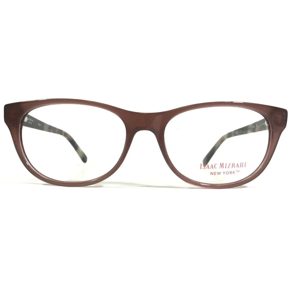 Isaac Mizrahi Eyeglasses Frames IM30034 Clear Purple Tortoise Cat Eye 52-16-135